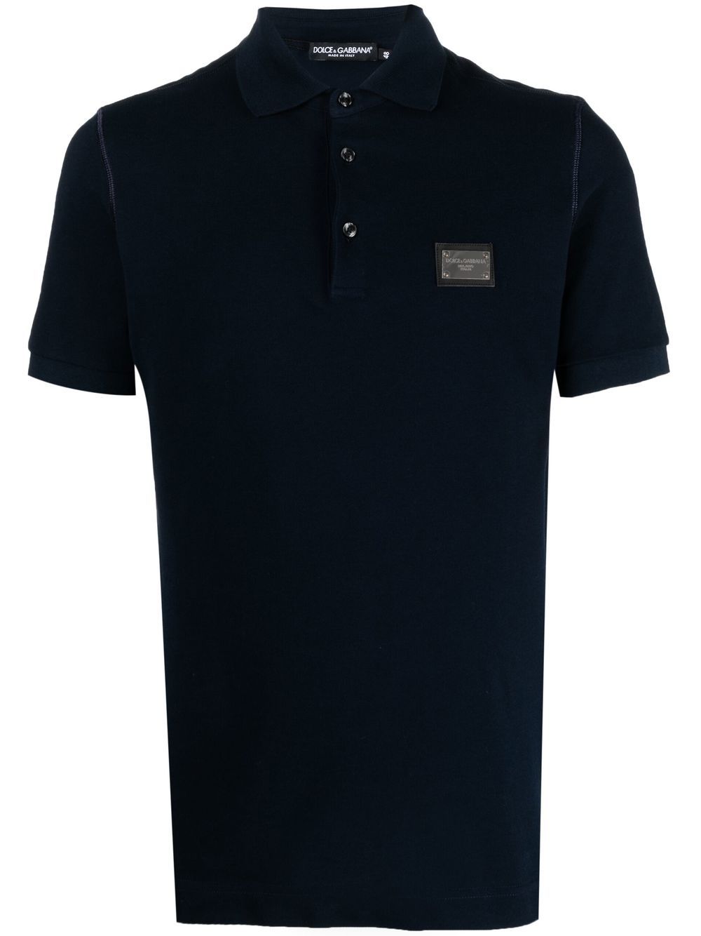 DOLCE & GABBANA Men's Logo Cotton Polo Shirt