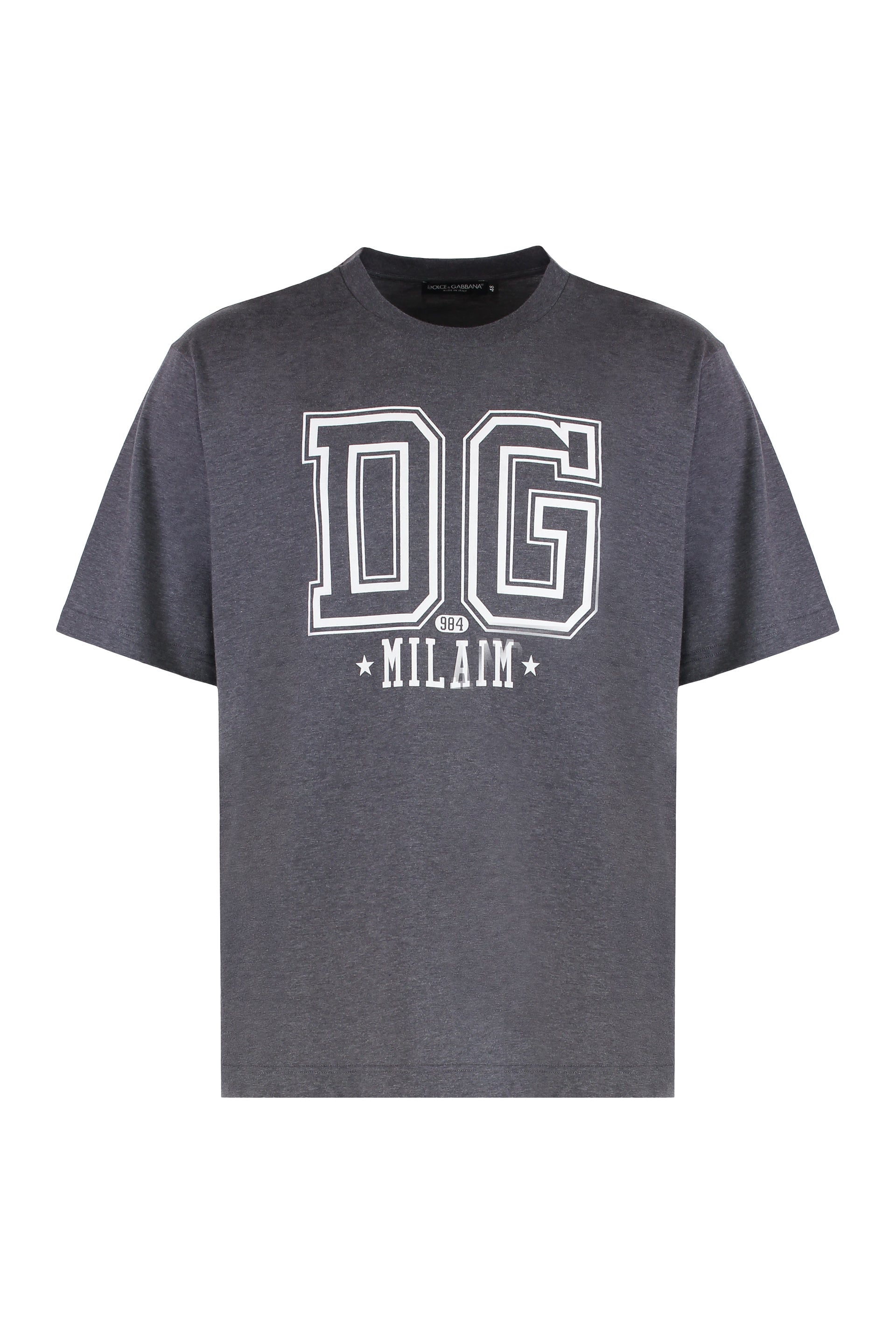 DOLCE & GABBANA Casual Cotton T-Shirt with Graphic Print