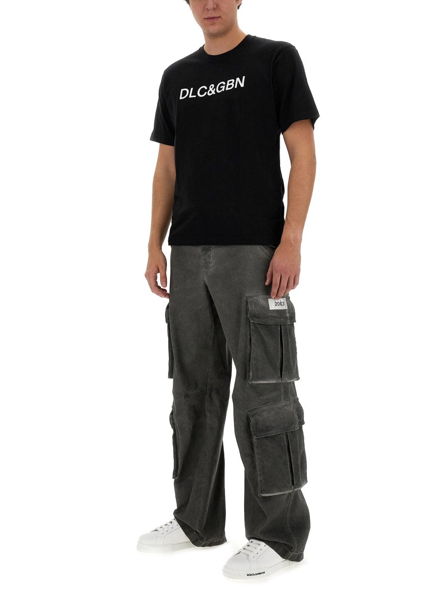 DOLCE & GABBANA Logo T-Shirt for Men - Size L