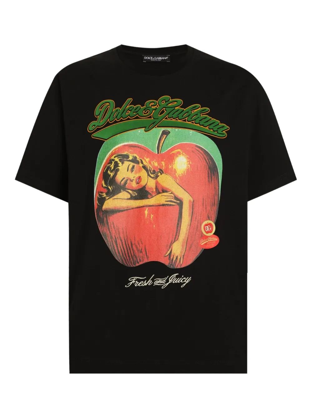 DOLCE & GABBANA Apple Print Cotton T-Shirt - Fall/Winter 2025