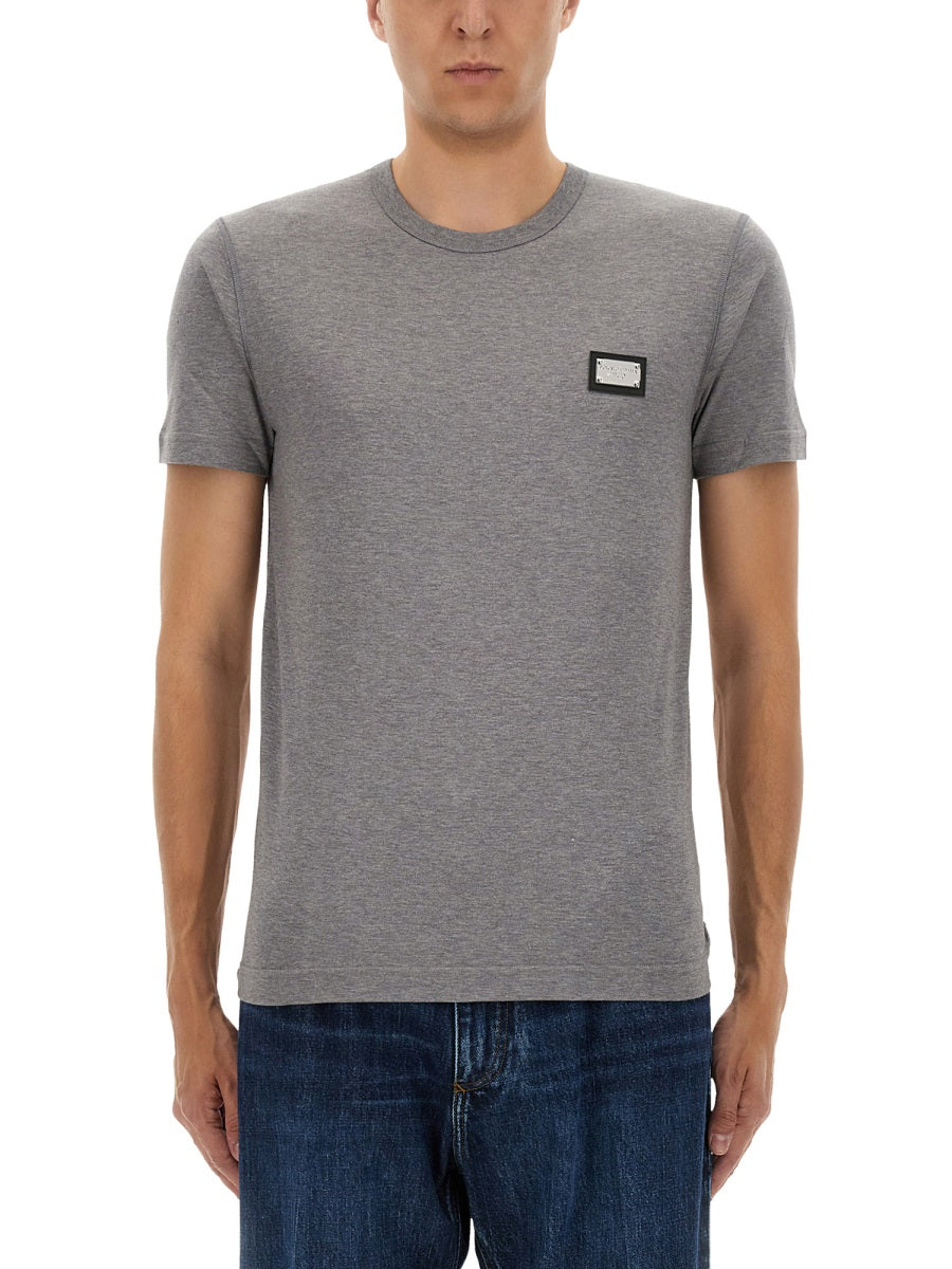 DOLCE & GABBANA Men's 100% Cotton T-Shirt - FW25 Collection