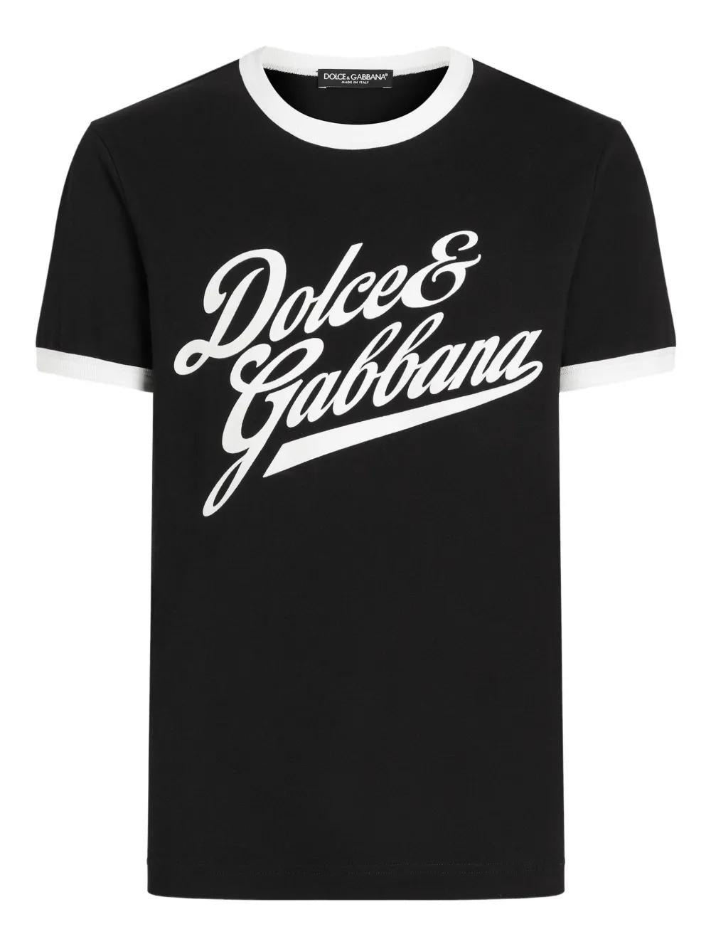 DOLCE & GABBANA Round Neck T-Shirt in Cotton - Men’s Fashion Essential