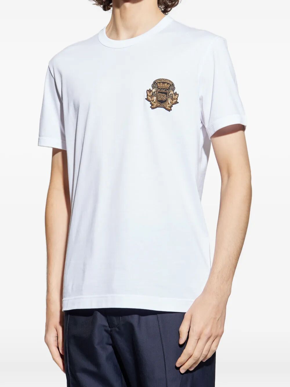 DOLCE & GABBANA Classic 100% Cotton T-Shirt for Men - FW25 Collection