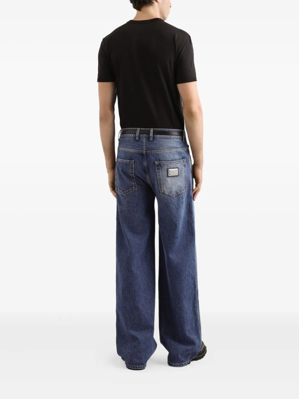 DOLCE & GABBANA Logo-Patch Cotton T-Shirt