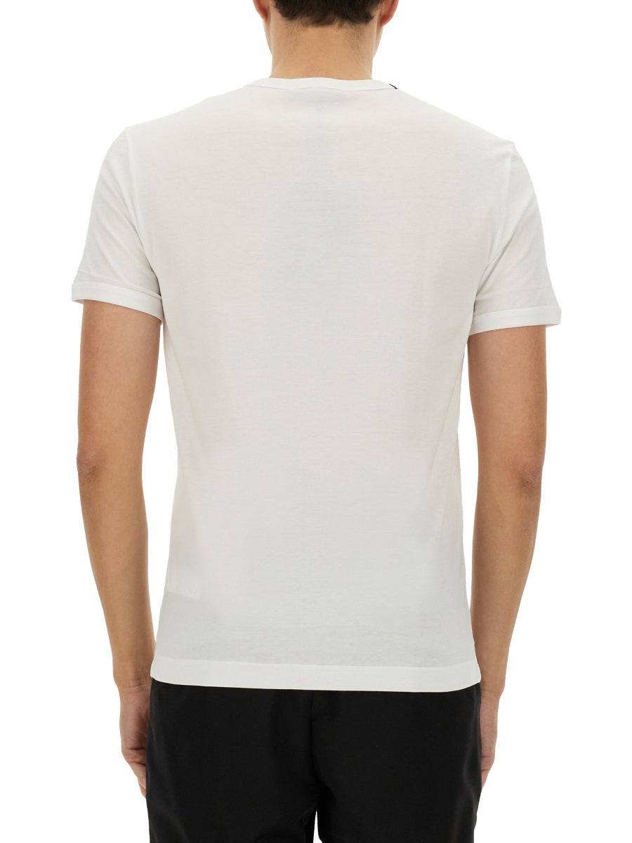 DOLCE & GABBANA Embroidered Logo T-Shirt for Men - SS25 Collection