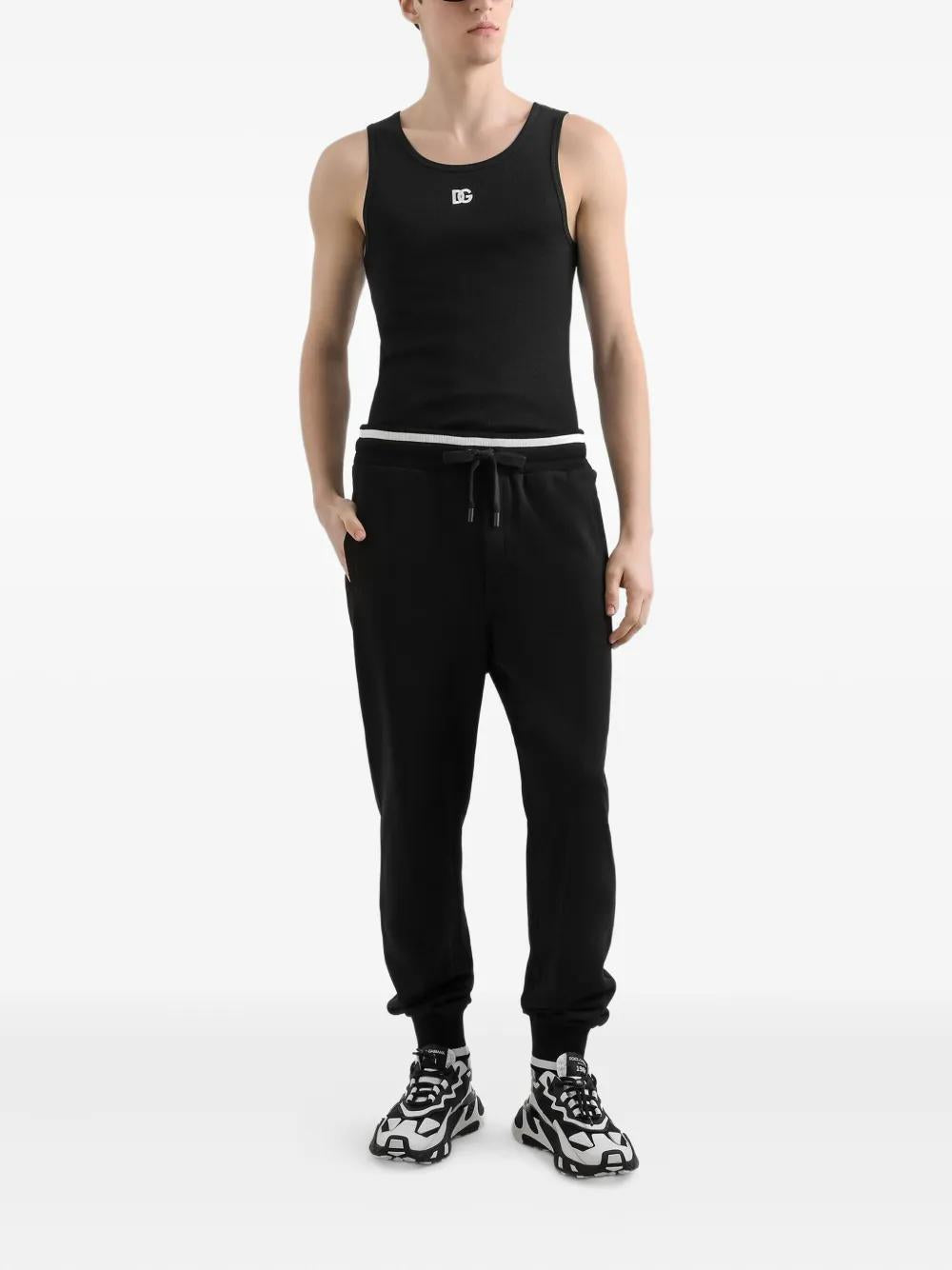 DOLCE & GABBANA Logo Cotton Tank Top for Men