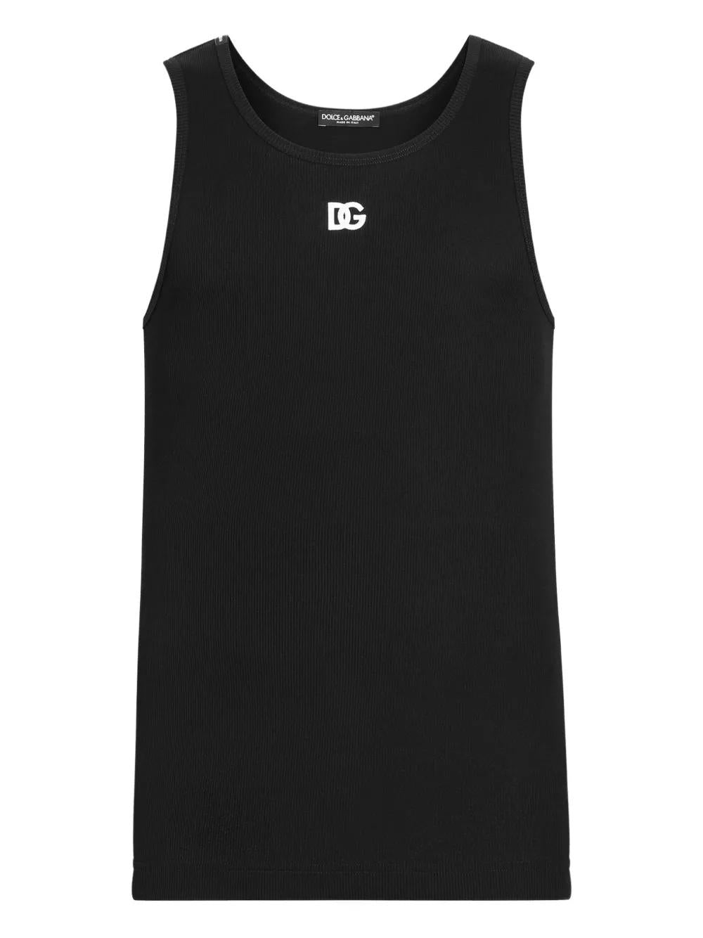 DOLCE & GABBANA Logo Cotton Tank Top for Men