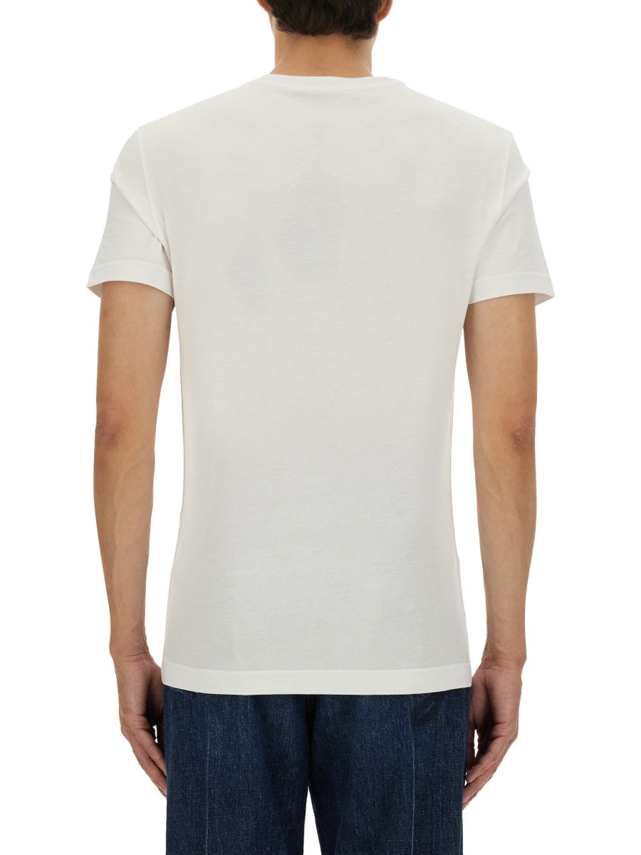 DOLCE & GABBANA Cotton T-Shirt with Graphic Print for Men - FW25 Edition