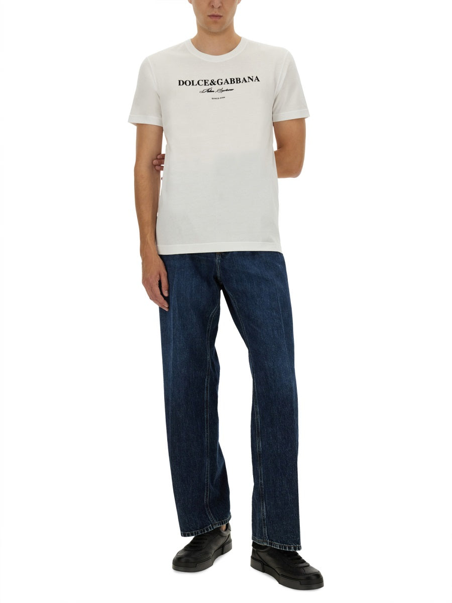 DOLCE & GABBANA Classic Cotton T-Shirt for Men - FW25 Collection