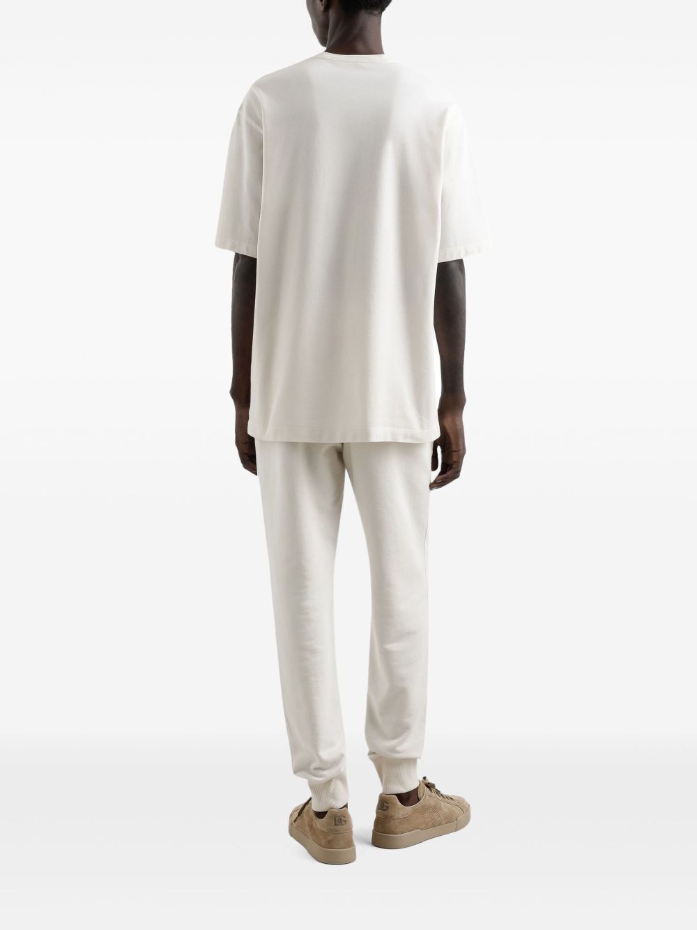 DOLCE & GABBANA Cotton T-Shirt with Metal Tag for Men