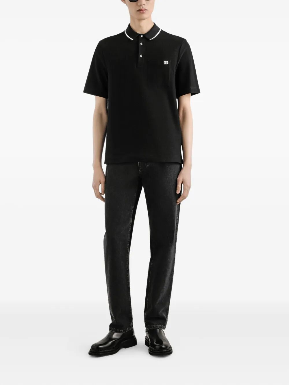 DOLCE & GABBANA Classic Cotton Piqué Polo Shirt