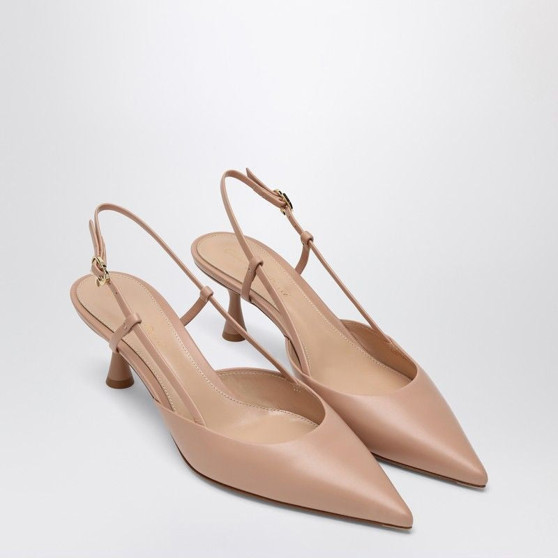 GIANVITO ROSSI Pointed Design Slingback with Hourglass Heel - SS25 Collection