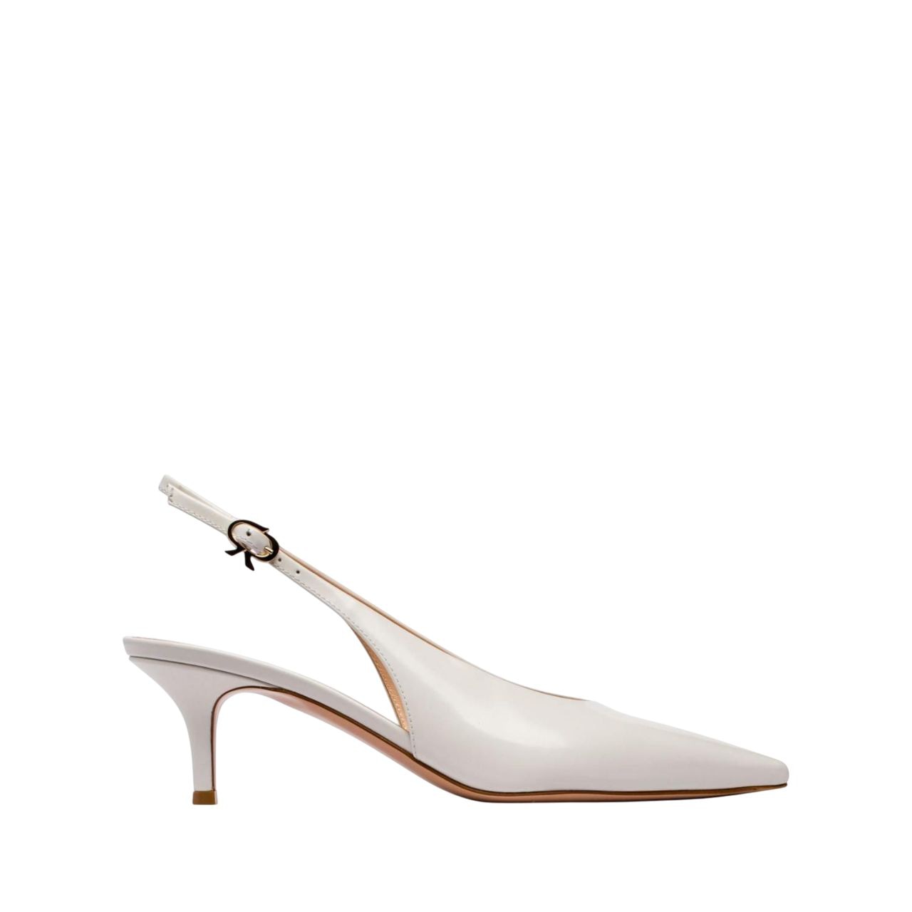 GIANVITO ROSSI Elegant Pointed Toe Pumps with Adjustable Back Strap - 5.5 cm Heel Height