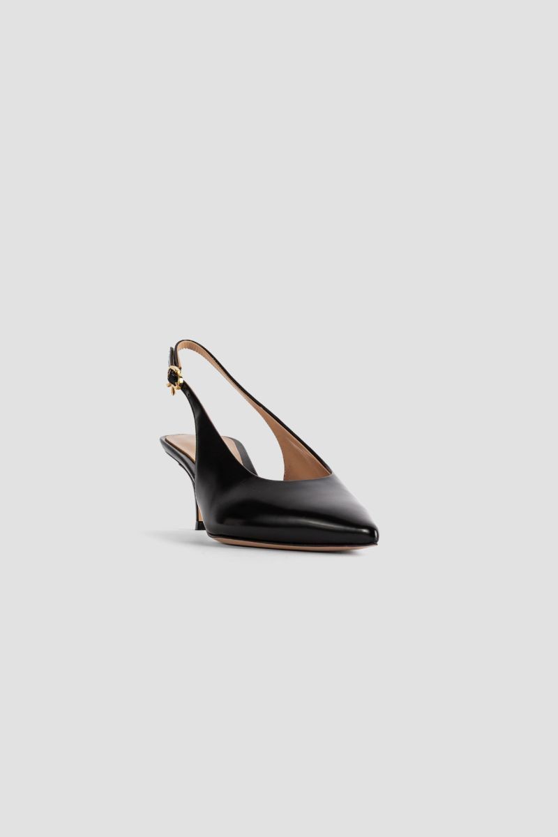 GIANVITO ROSSI Slingback Court Shoes with Kitten Heel