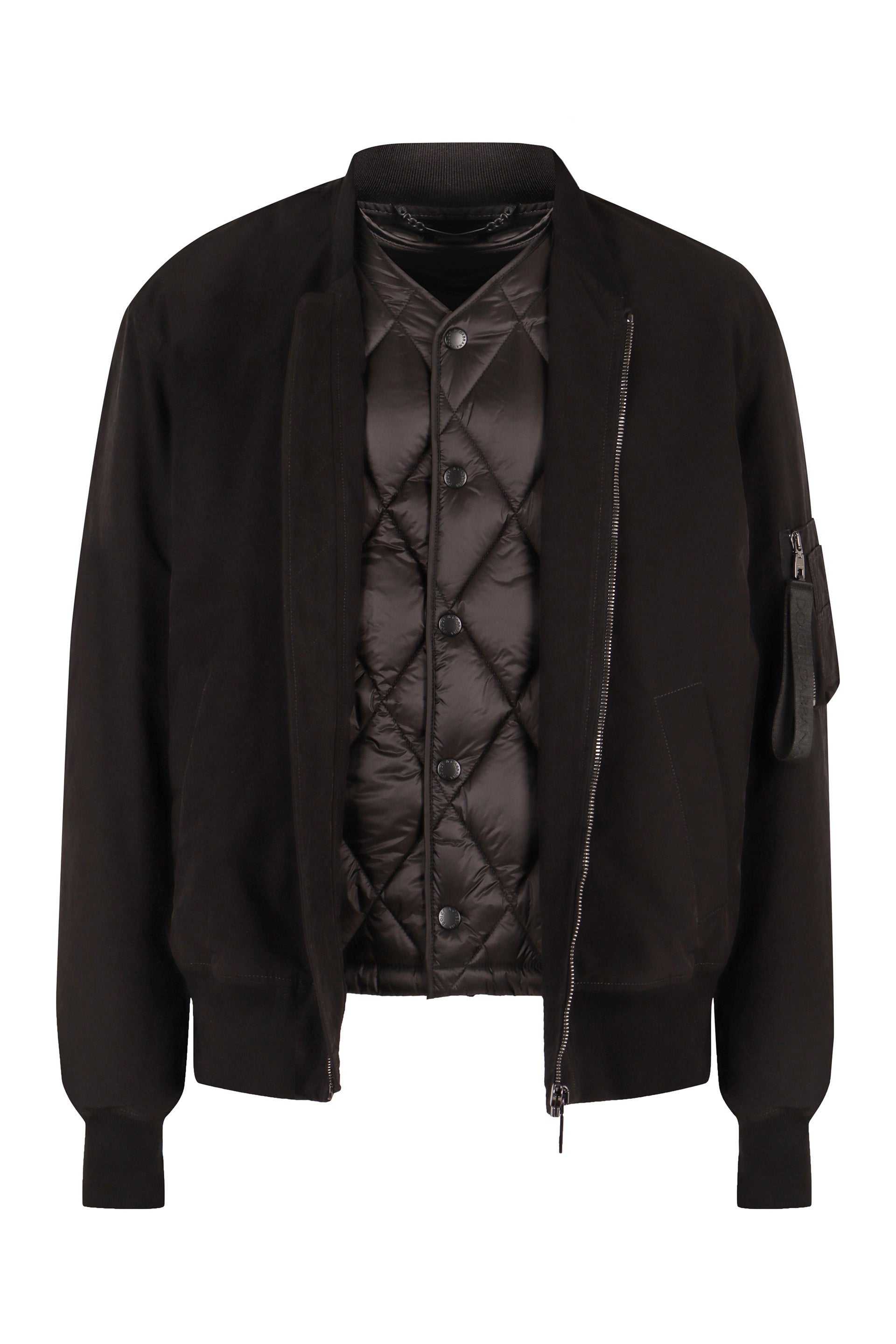 DOLCE & GABBANA Technical Fabric Bomber Jacket for Men