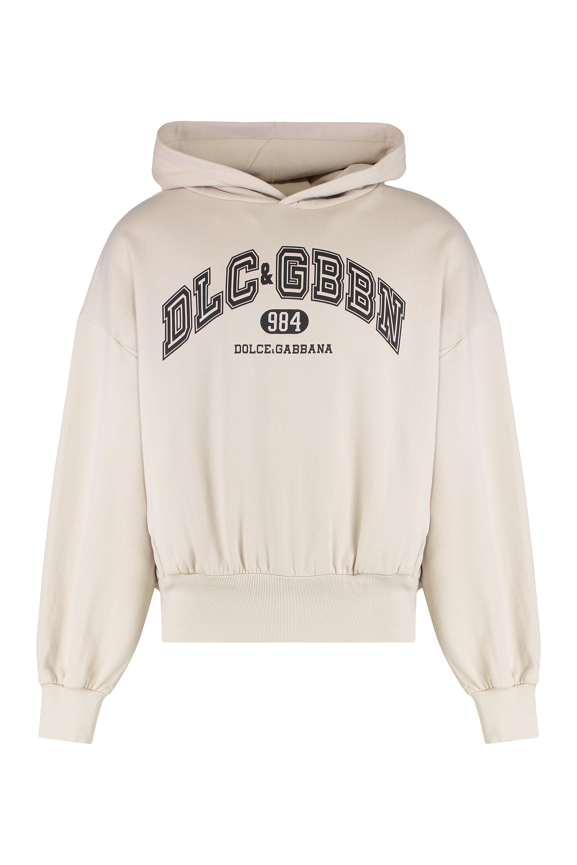 DOLCE & GABBANA Casual Hooded Sweatshirt with Graphic Print