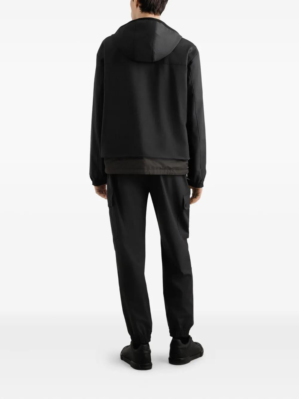 DOLCE & GABBANA Zip-Front Hooded Jacket for Men