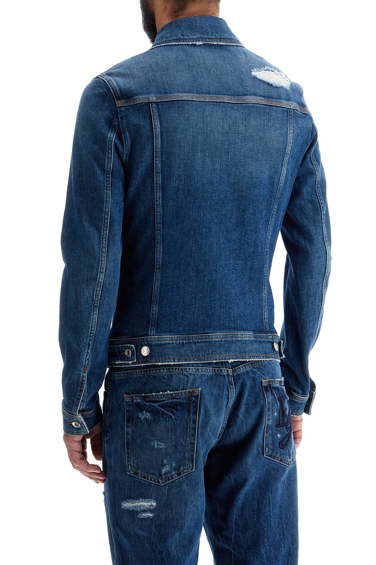 DOLCE & GABBANA Men's Stretch Denim Jacket