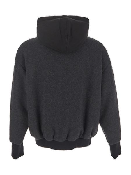 DOLCE & GABBANA Men's Full-Zip Jacket with Adjustable Drawstring Hood