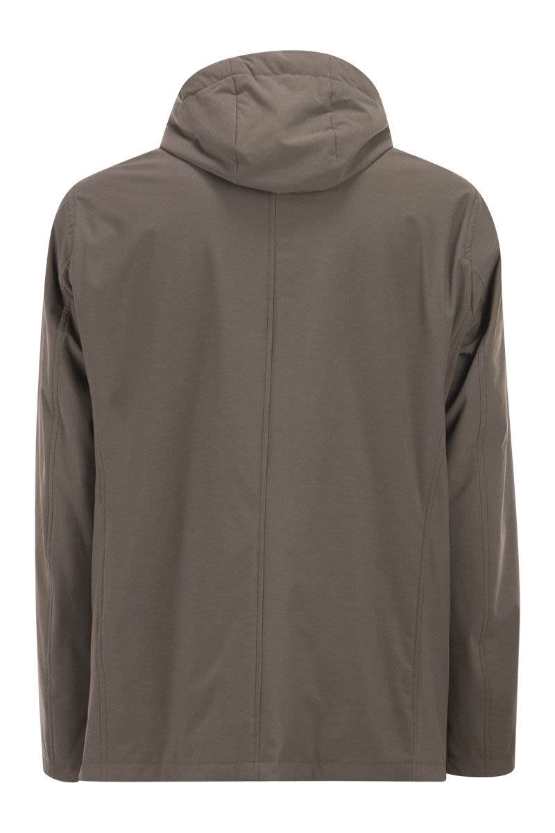 HERNO Men's Padded Jacket with Removable Hood