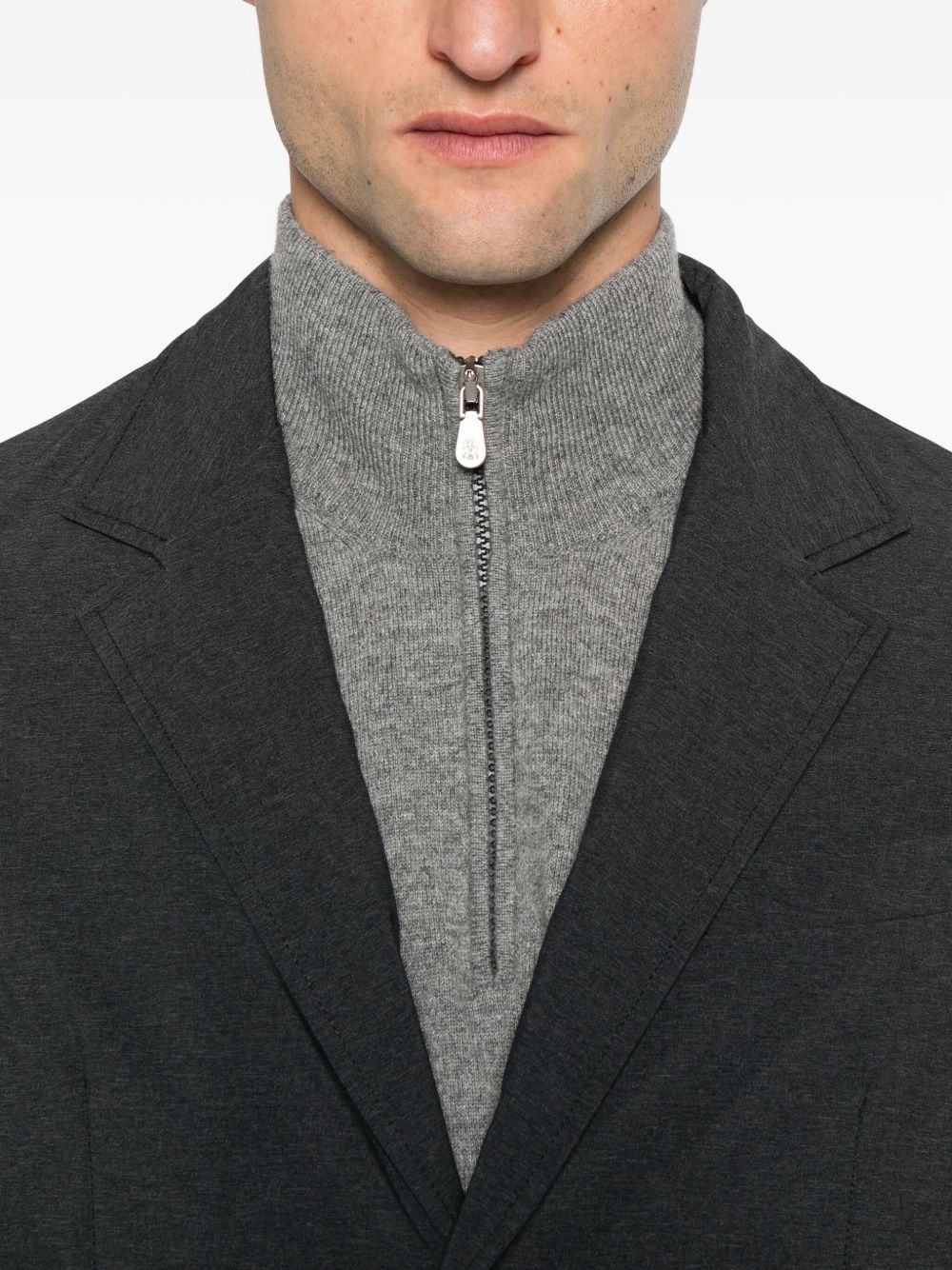 HERNO Classic Grey Hooded Jacket for Men - FW25