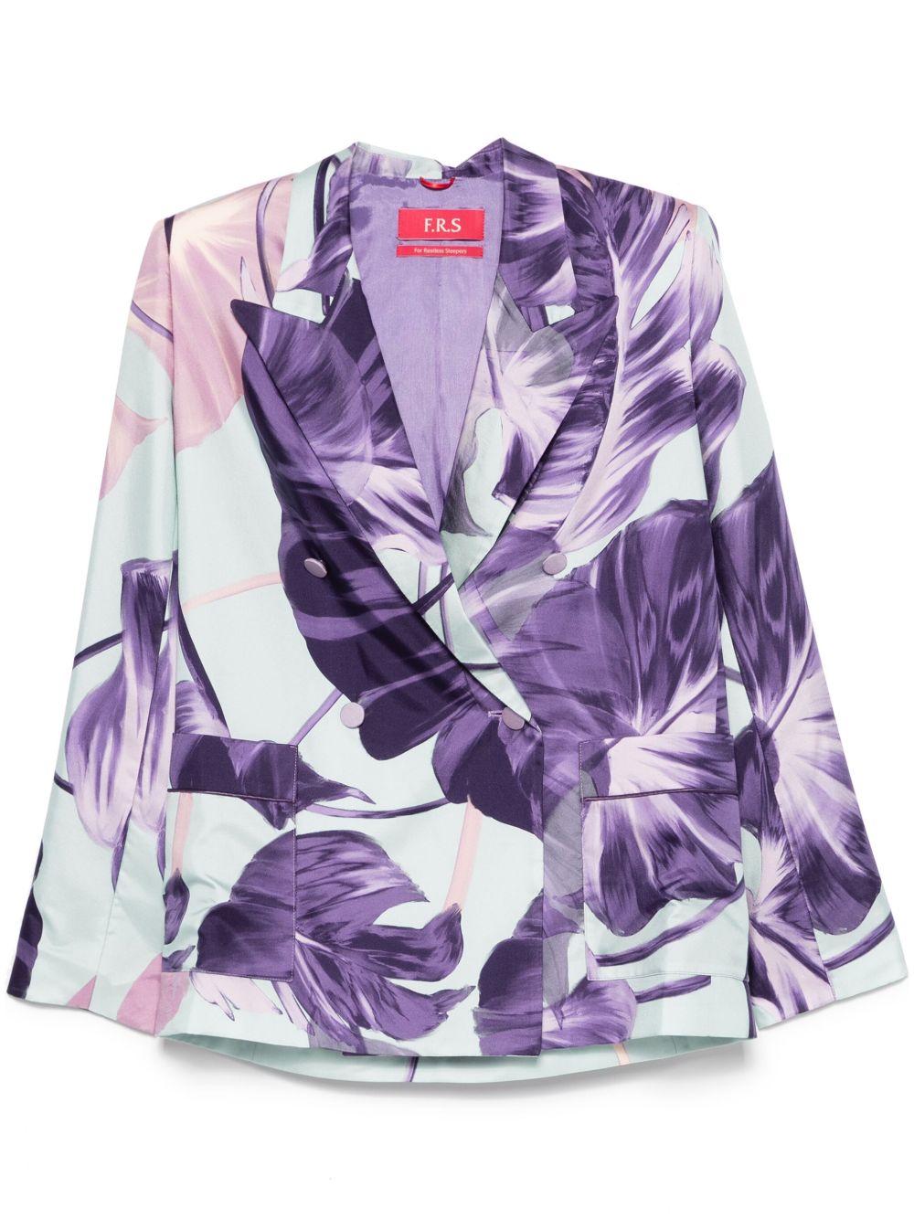 F.R.S FOR RESTLESS SLEEPERS Double-Breasted Floral Print Jacket