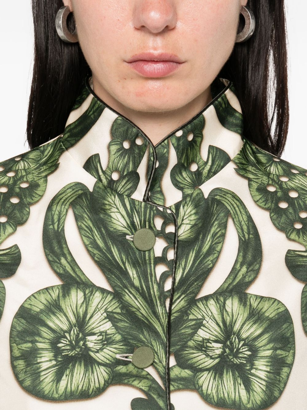 F.R.S FOR RESTLESS SLEEPERS Printed Silk Shirt for Women - FW25 Collection