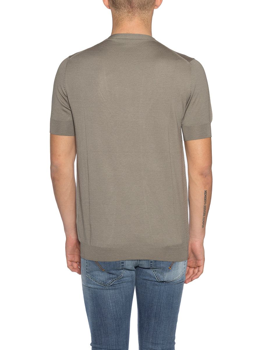 PAOLO PECORA Men's Short Sleeve Crew Neck T-Shirt - Size M