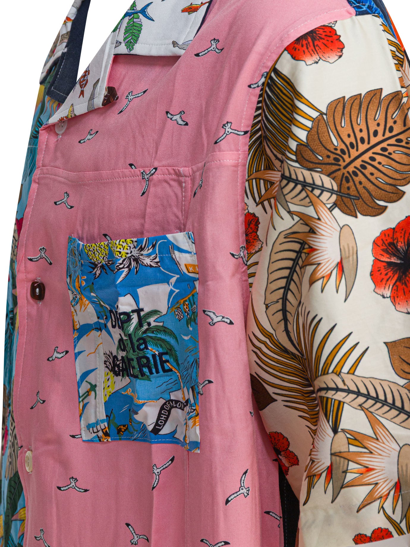 GALLERY DEPT. Innovative Mini Print Camp Collar Shirt - Regular Fit