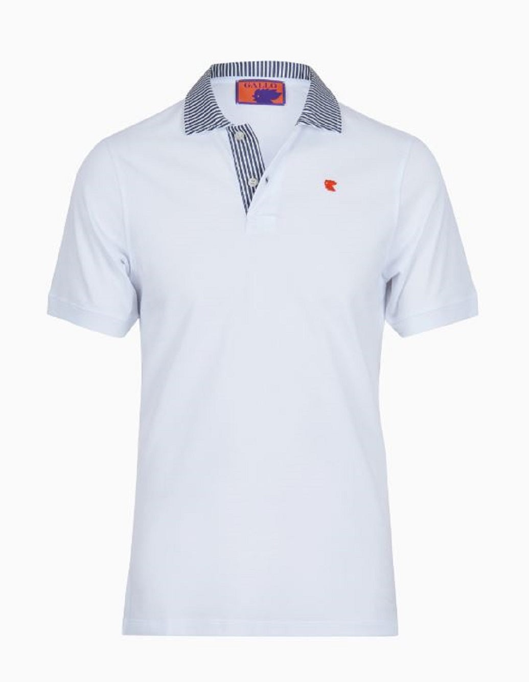 GALLO Classic Polo Shirt for Men with Unique Seersucker Collar