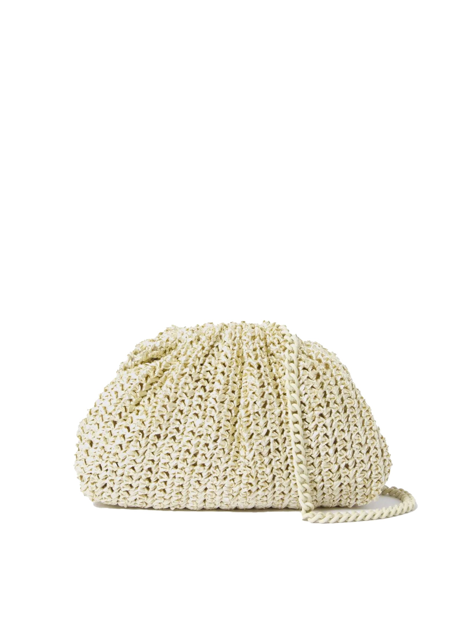 MARIA LA ROSA The Mini Raffia Crochet Clutch