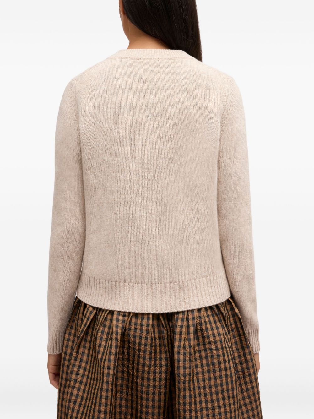 GANNI Embroidered Logo Cardigan - Women's Layering Sweater