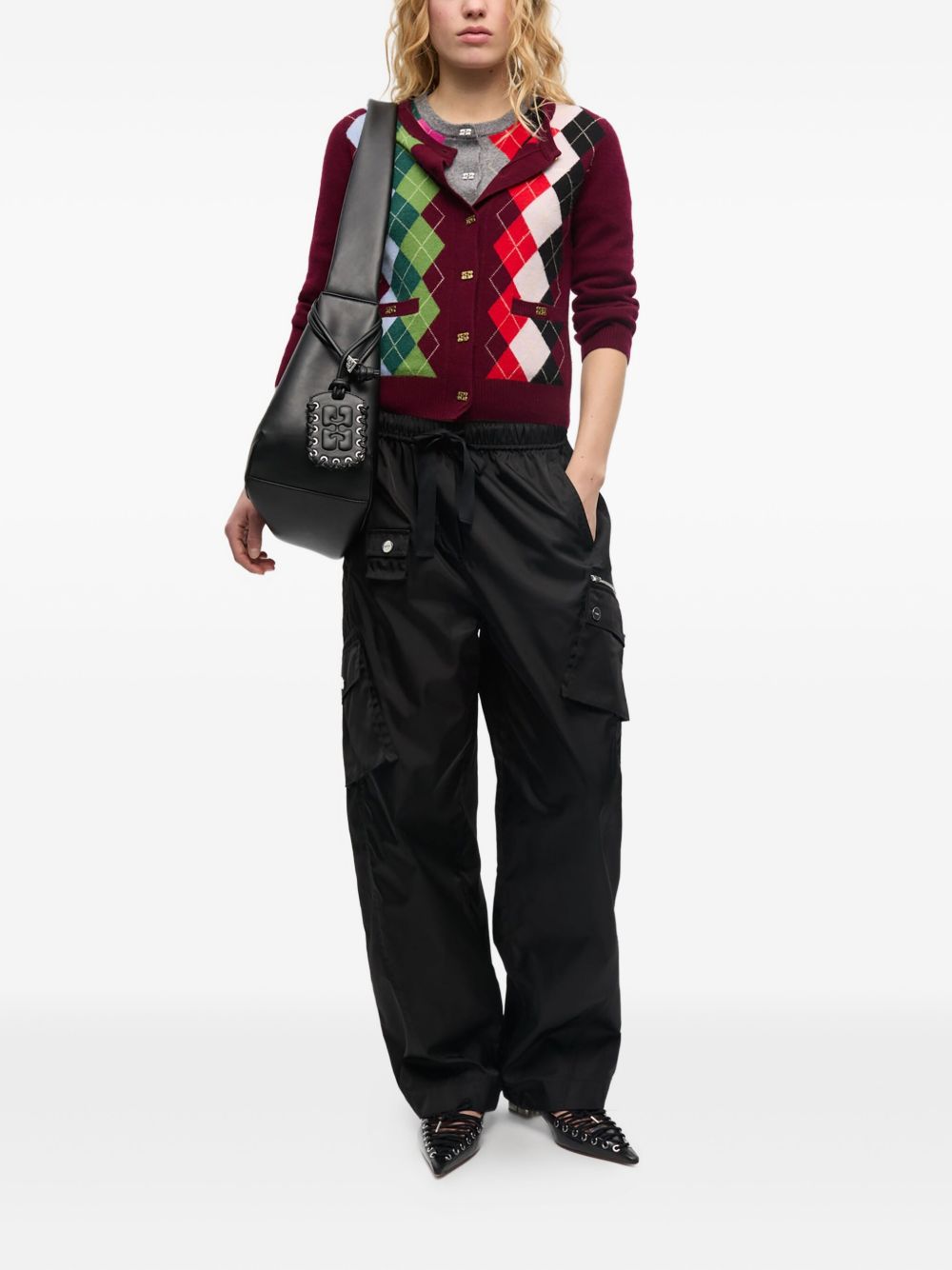 GANNI Luxurious Merino Wool & Cashmere Blend Sweater