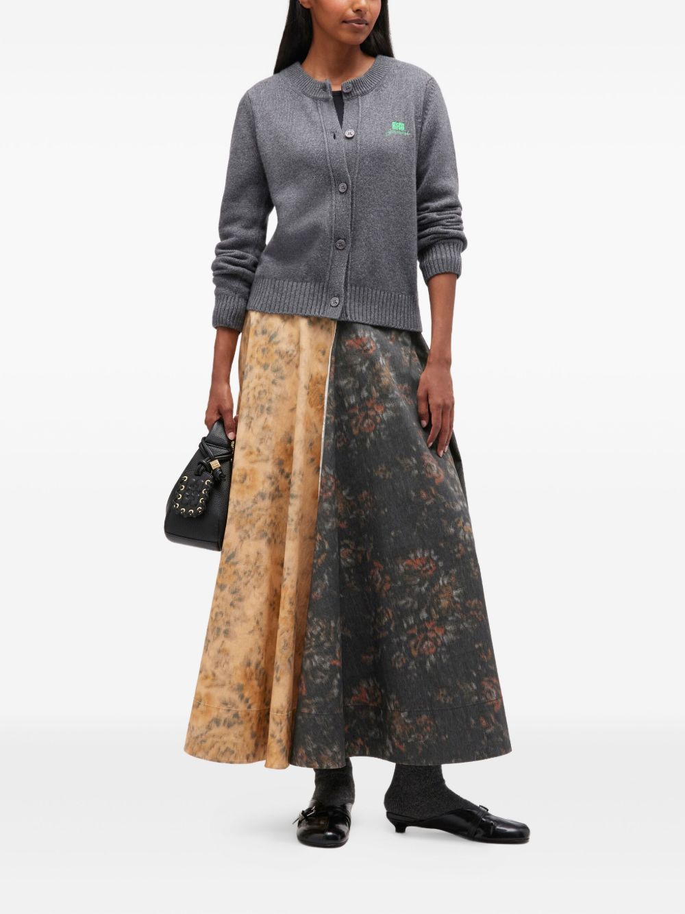 GANNI Stylish Women's Cardigan with Embroidered Logo