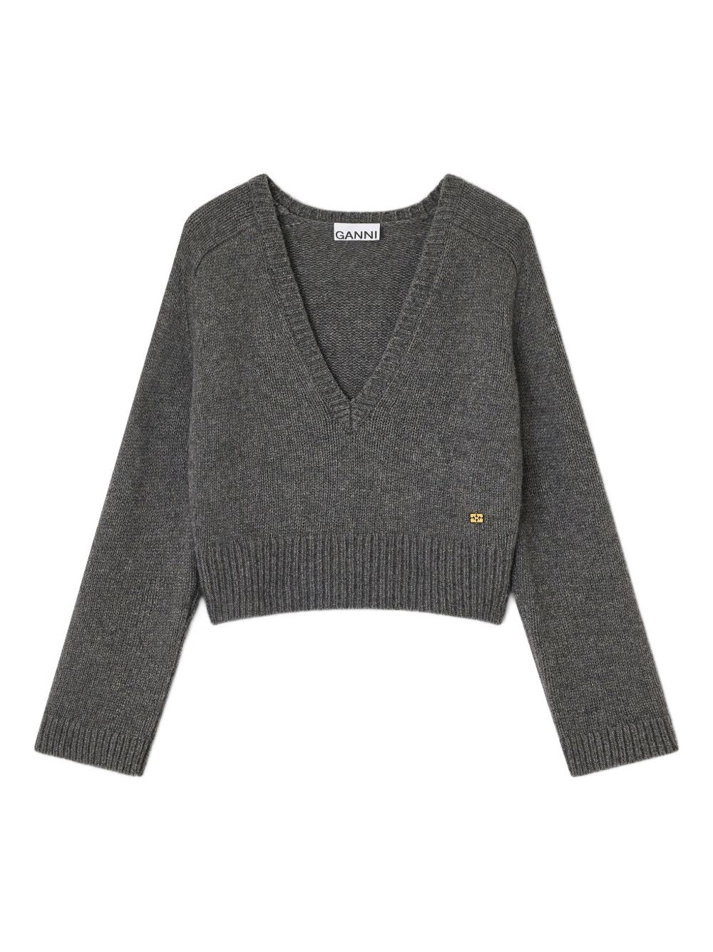 GANNI Cozy Wool and Yak Blend Sweater