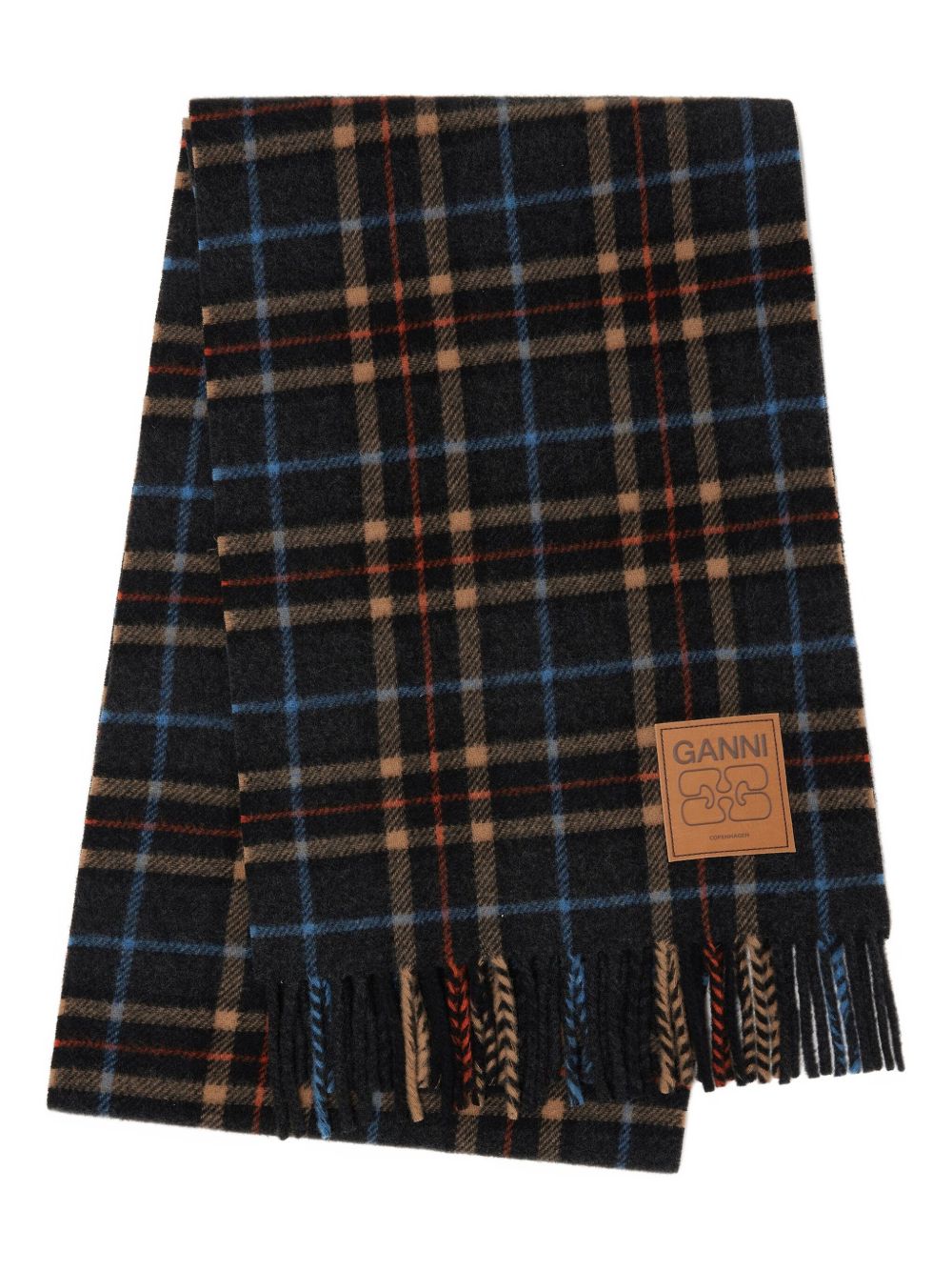 GANNI Multicolour Wool Scarf