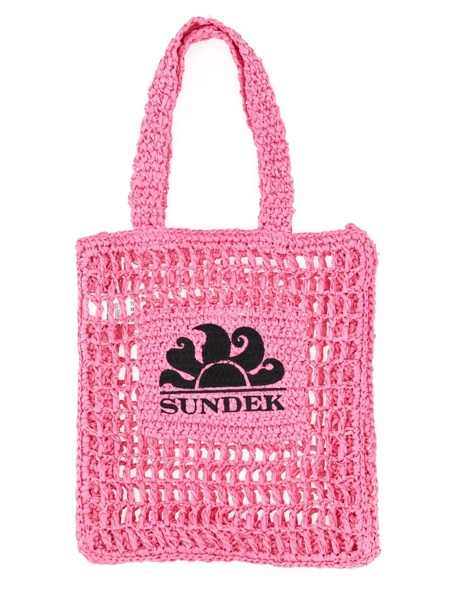 SUNDEK Double Handle Handbag with Logo - SS23 Collection