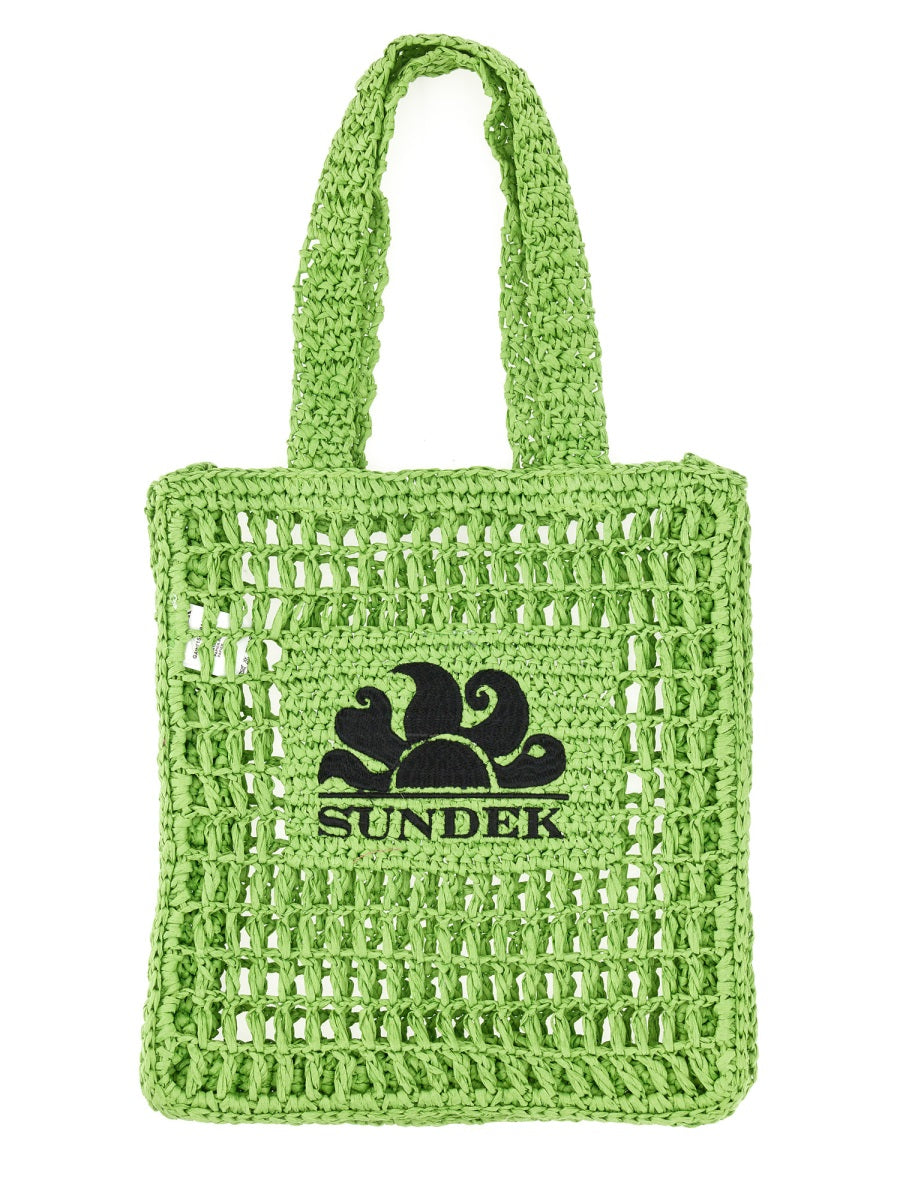 SUNDEK Mini Handbag with Double Handle for Women