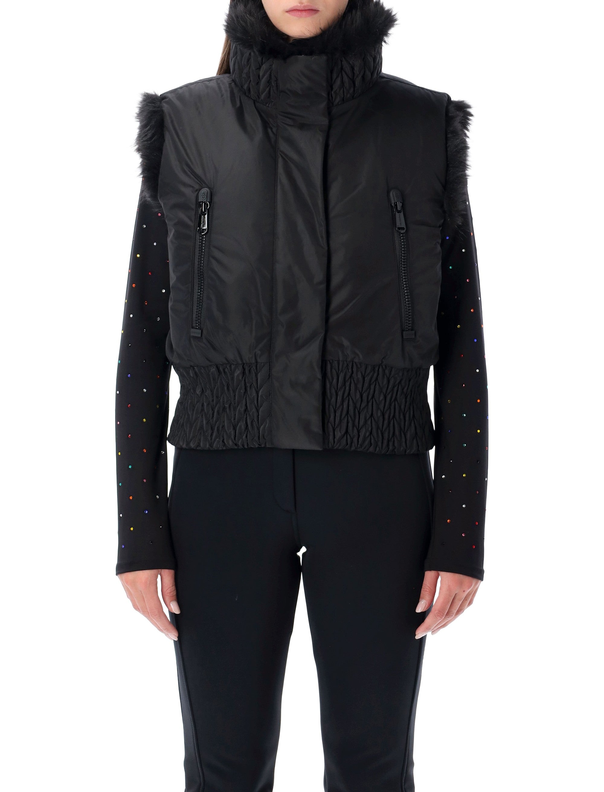 GOLDBERGH Dahlia Reversible Faux Fur Bodywarmer - Size 38