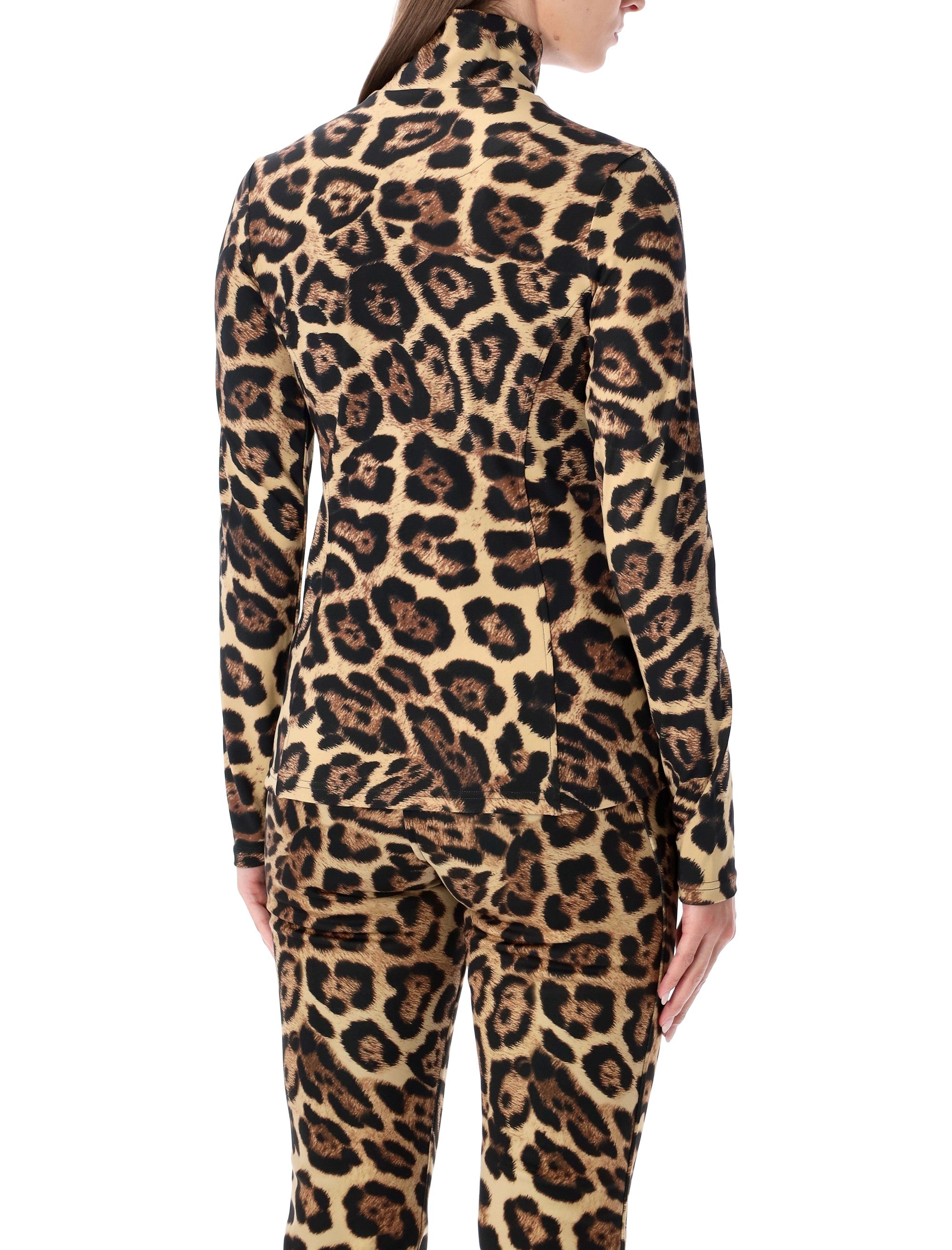 GOLDBERGH Leona Jaguar Print Ski Pully - Women's Size S