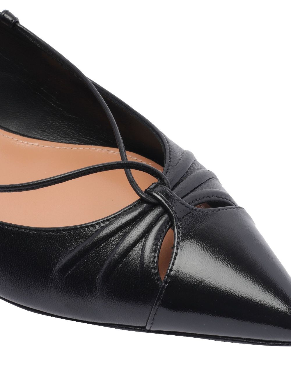 AQUAZZURA Elegant Nappa Leather Ballerina Flats