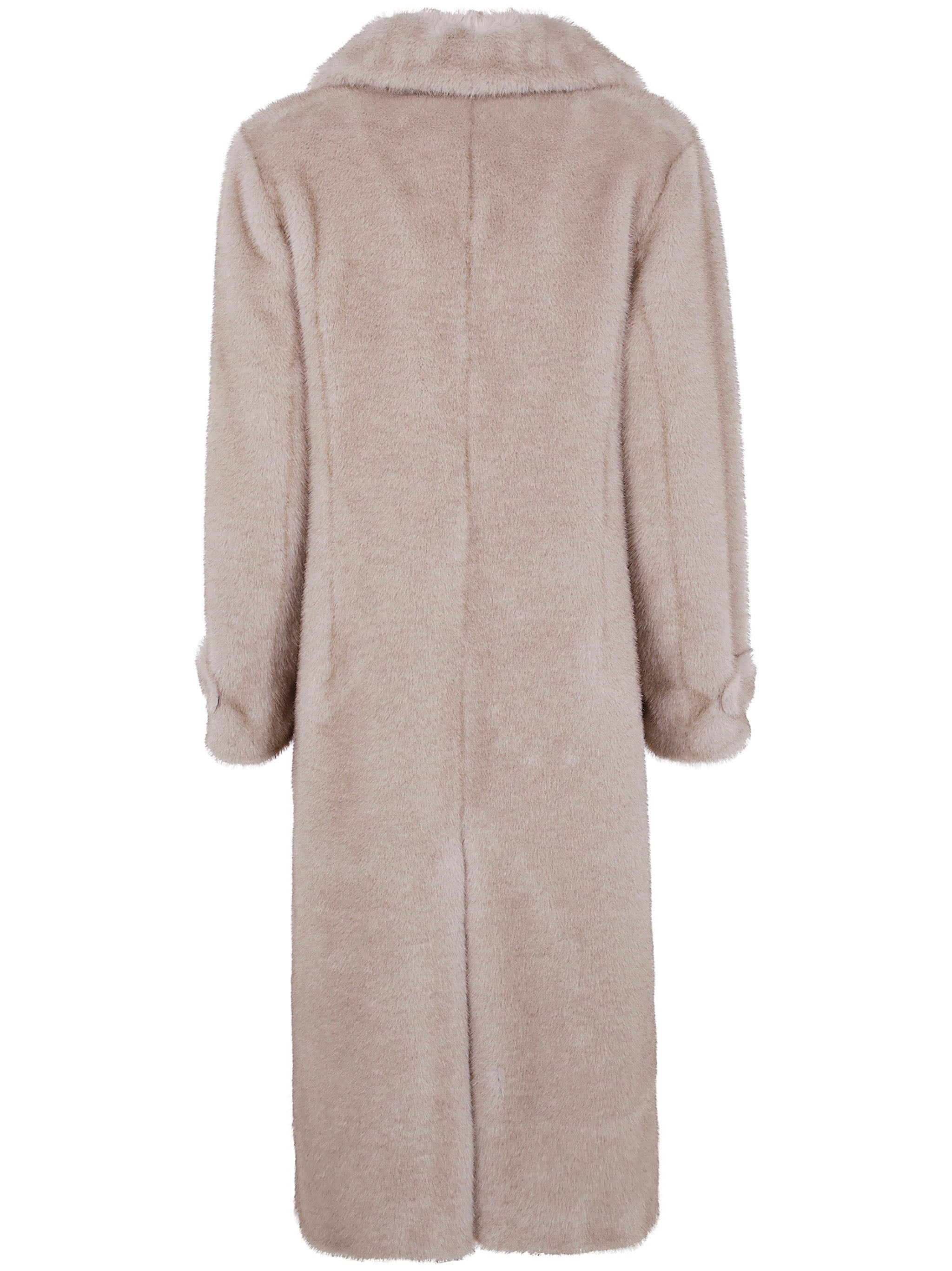 HERNO Luxurious Faux Fur Long Jacket for Women