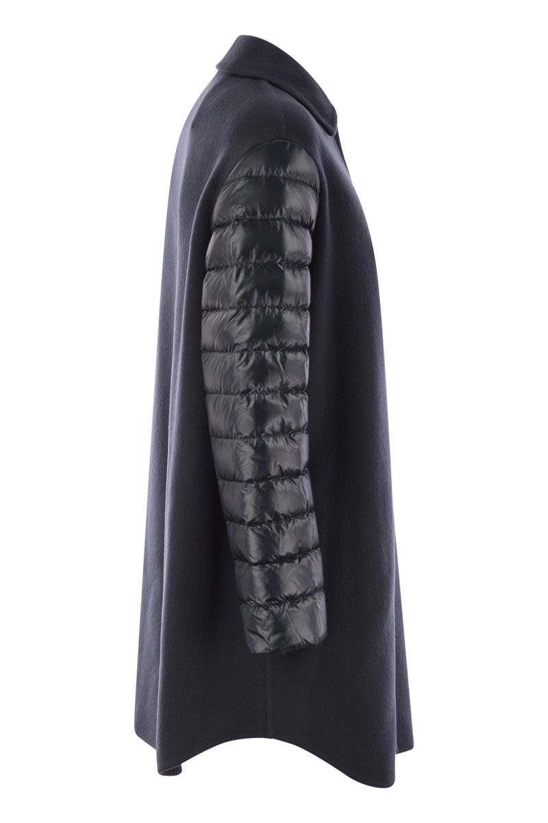 HERNO Elegant Down-Sleeve Wool Jacket