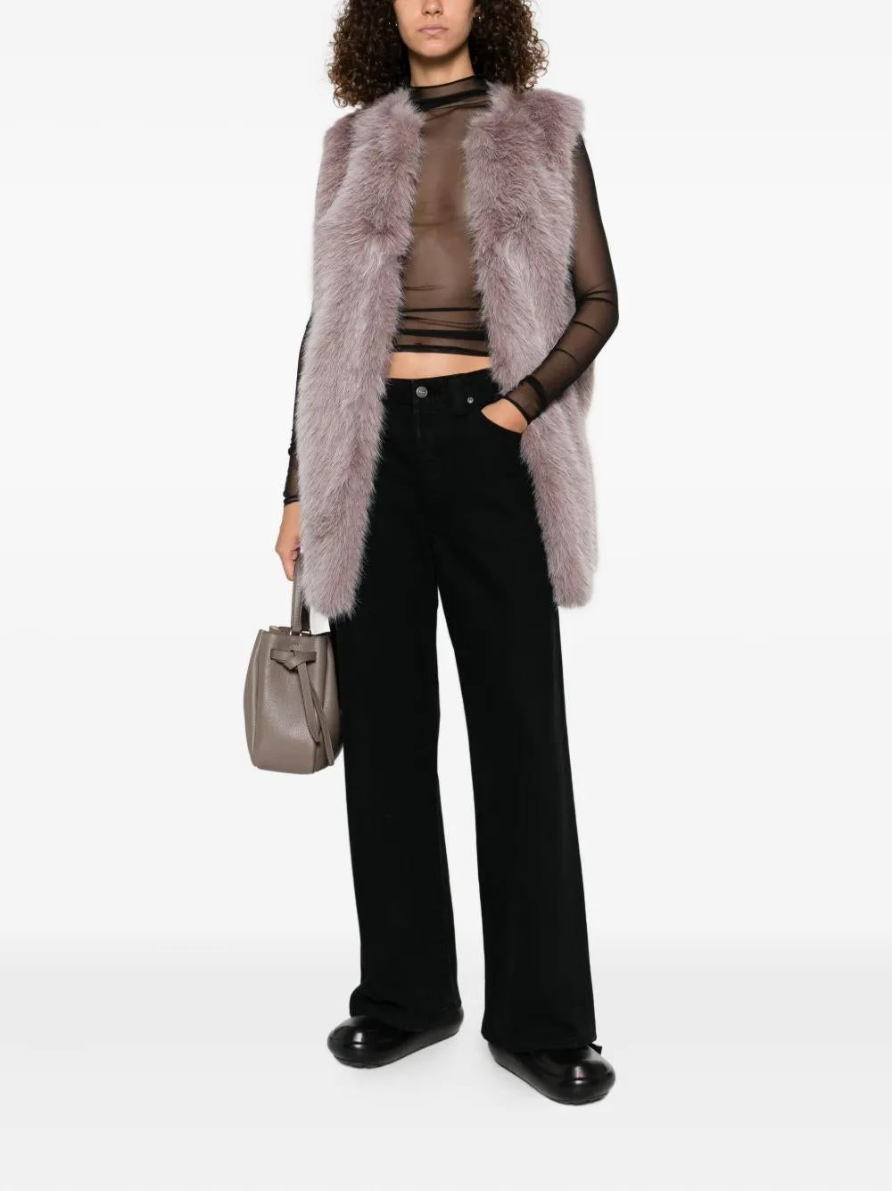 HERNO Faux-Fur Sleeveless Vest
