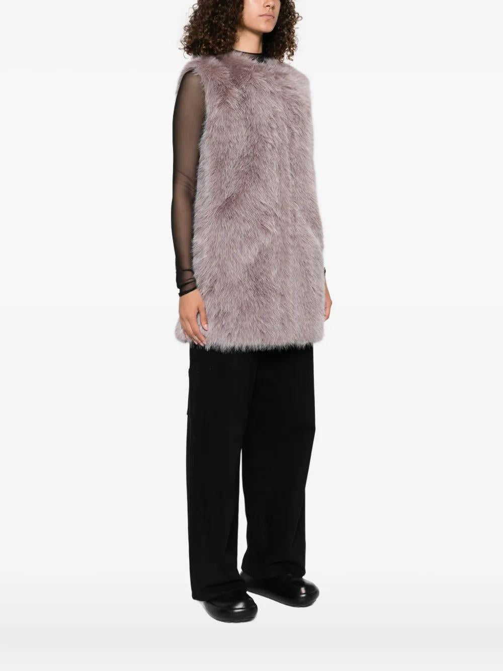HERNO Faux-Fur Sleeveless Vest