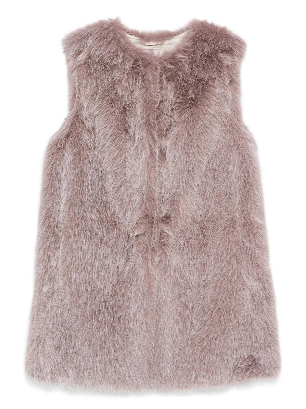 HERNO Cruelty-Free Fur Sleeve Jacket