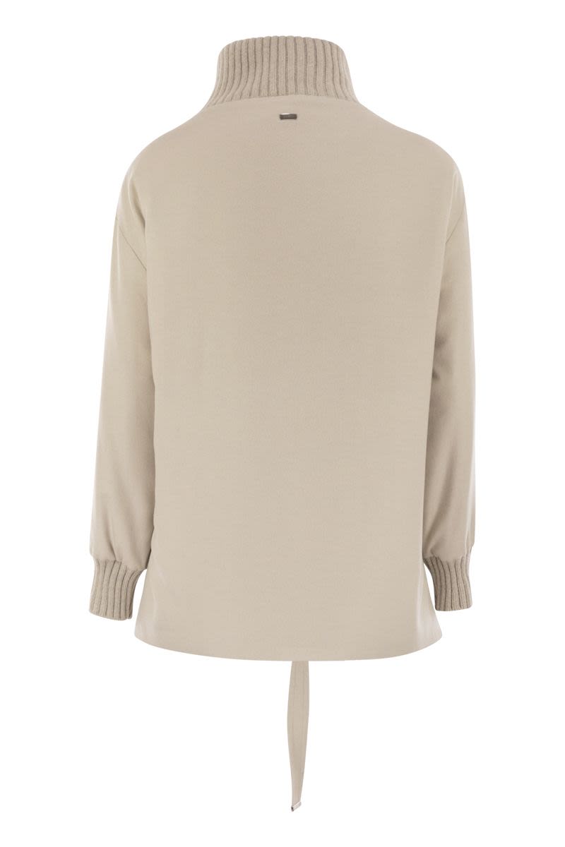 HERNO Silk and Cashmere Jacket with Belt