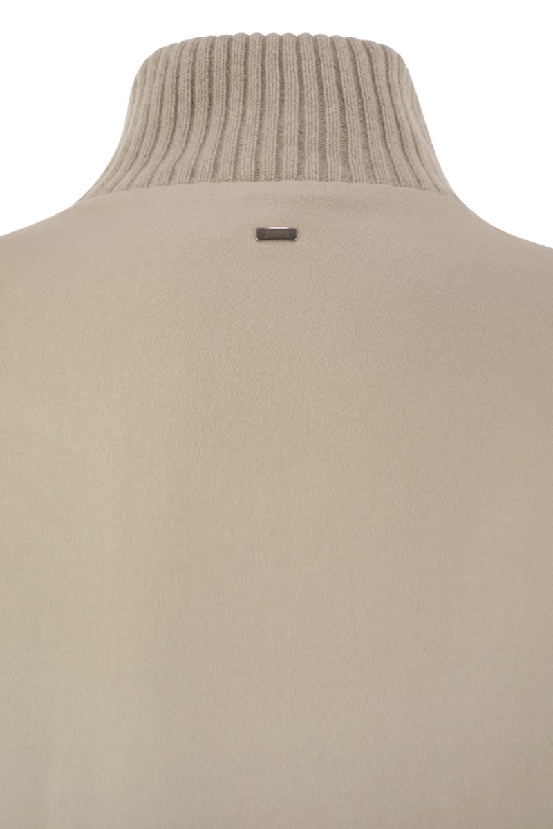 HERNO Silk and Cashmere Jacket with Belt