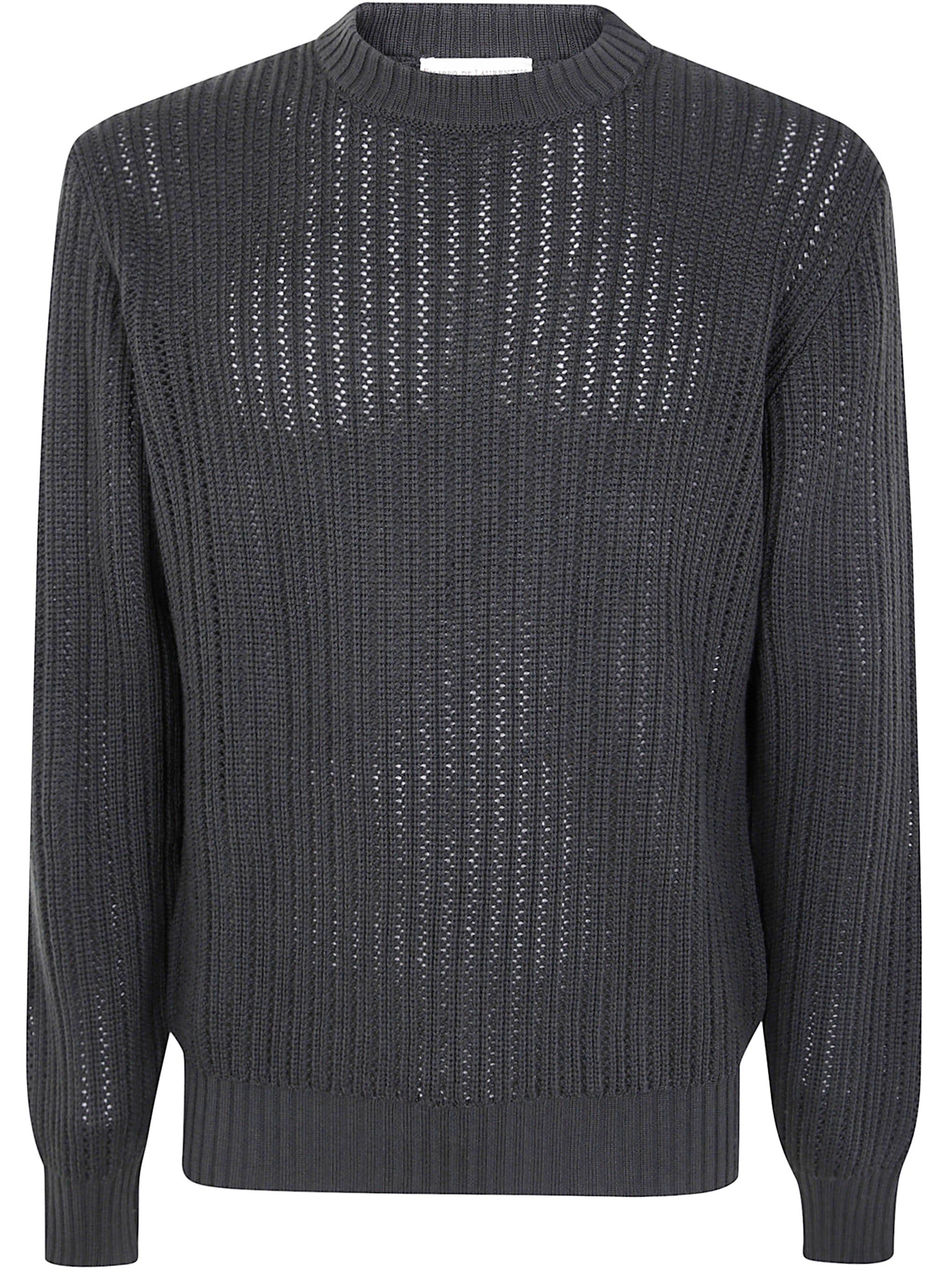 FILIPPO DE LAURENTIIS Men's Crew Neck Sweater - Merino 100% Virgin Wool