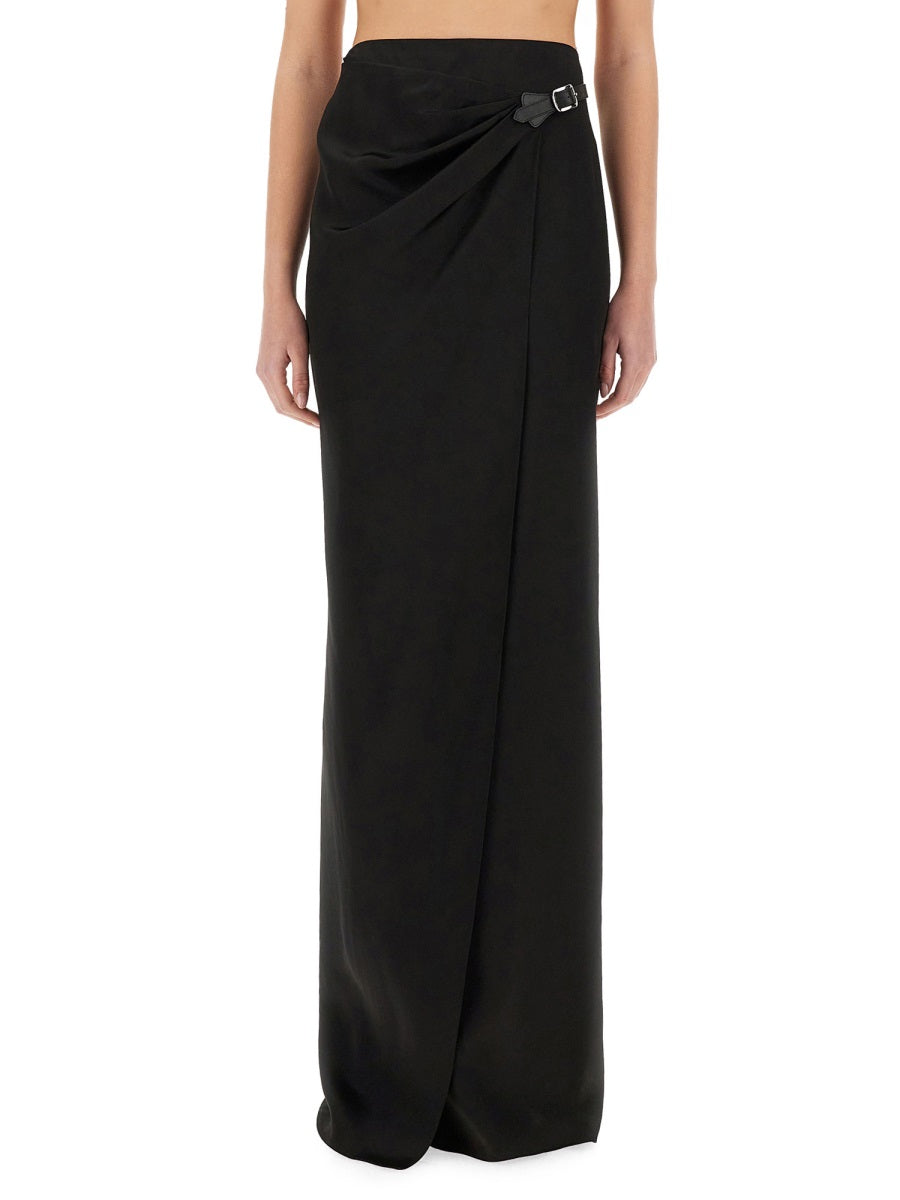 TOM FORD Maxi Wrap Skirt with Belt (Size 42)